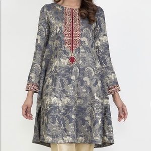 Cross Stitch Kameez Qameez Top Tunic Dress Pakistani Indian Bangladeshi Punjabi